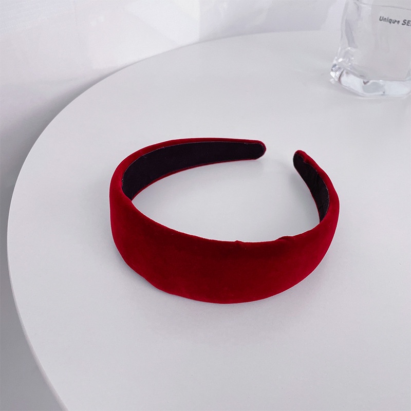 Băng đô cài tóc bằng nhung chống trượt phong cách vintage