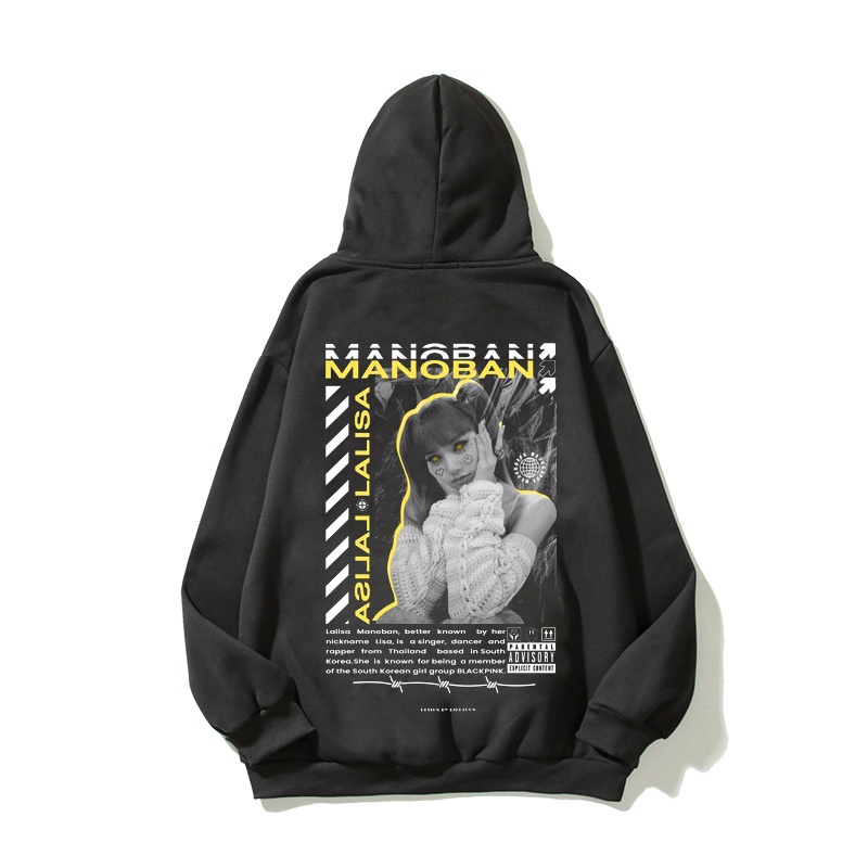 ÁO HOODIE FORM RỘNG NAM NỮ LALISA