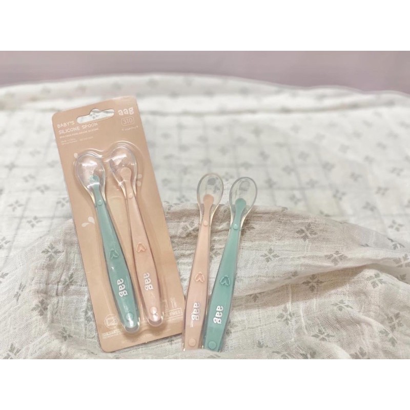 Set 2 thìa ăn dặm Aag cho bé