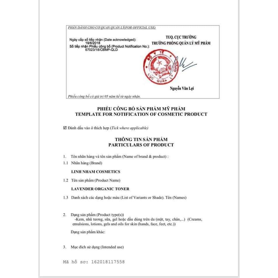 Nước hoa hồng Lavender Organic Linh Nhâm | BigBuy360 - bigbuy360.vn