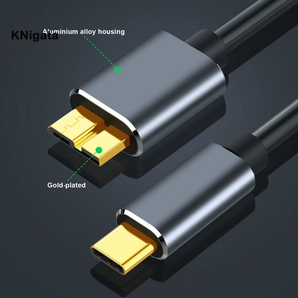 {KNK} 50/100/150cm USB 3.1 Type-c to USB 3.0 Micro-USB 5Gbps Hard Disk Cable for PC