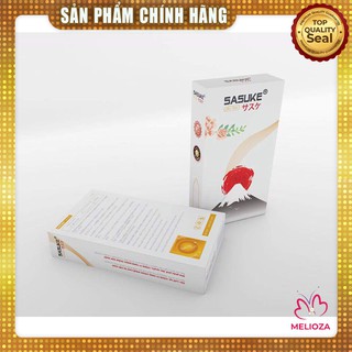 [SIÊU MỎNG TRƠN] Bao Cao Su Sasuke Ultra Thin Siêu Mỏng, Trơn, Không Mùi  0.02mm hộp 10 chiếc