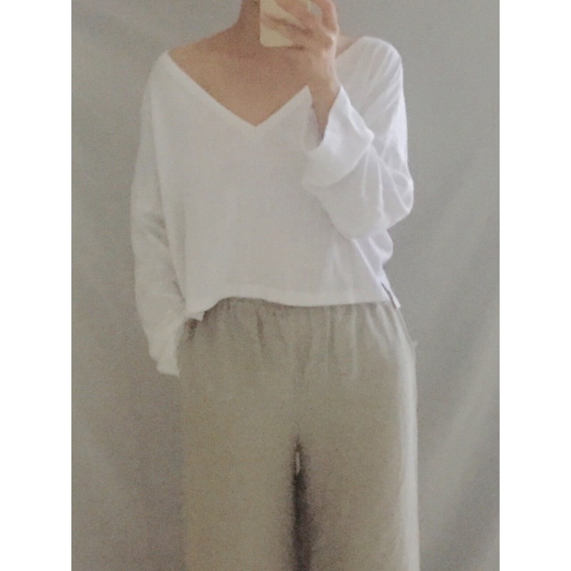 Áo Croptop/Áo dài tay/áo linen/Áo kiểu/Linen top