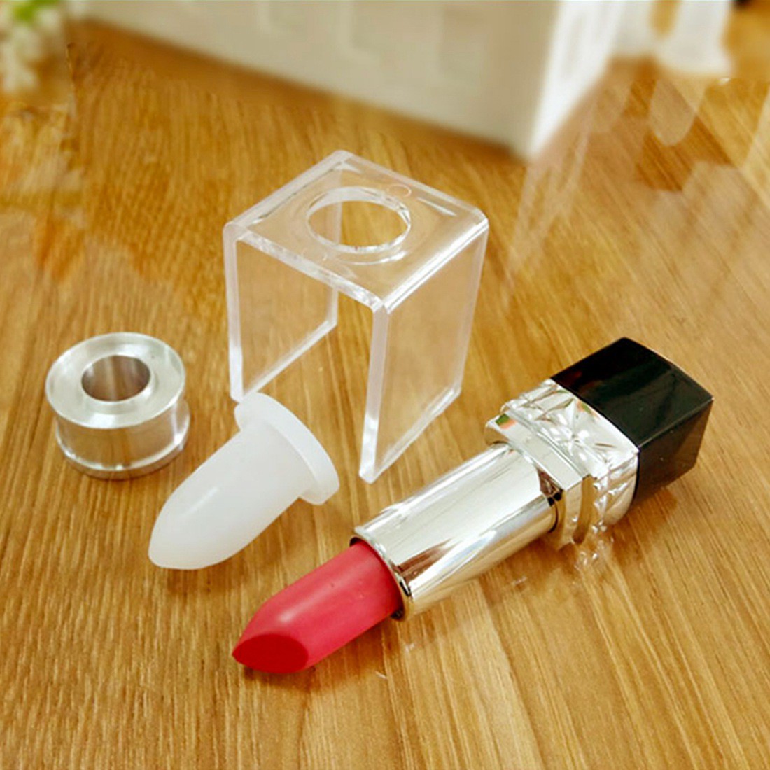 [Hàng mới về] Bộ 3 dụng cụ làm son môi gồm khuôn silicon + vòng nhôm 12.1mm + khung 1 lỗ DIY | BigBuy360 - bigbuy360.vn