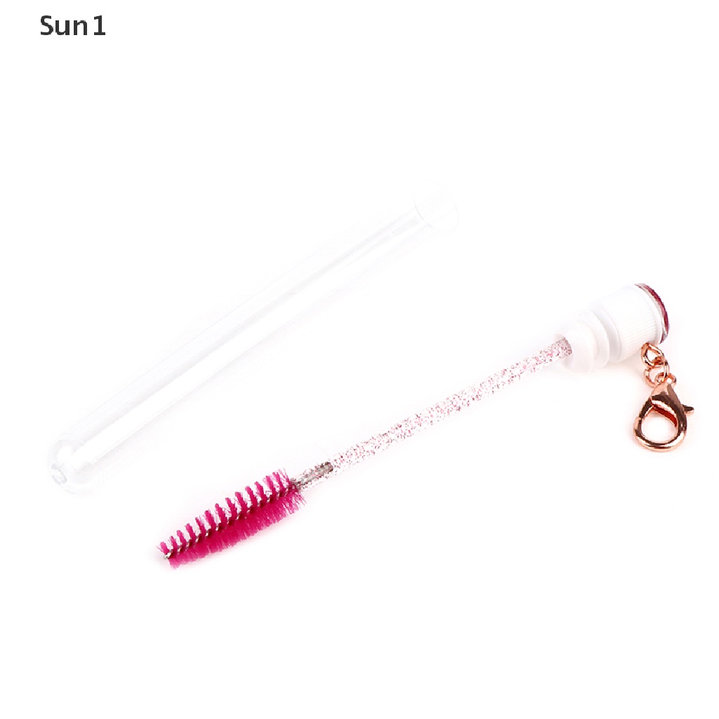 (Hàng Mới Về) Ống mascara Trang Trí Kim Tuyến Kèm Móc Khóa