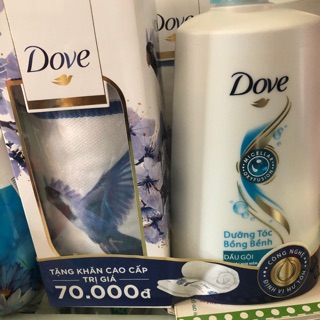Dầu Gội Dove Dưỡng tóc bồng bềnh chai 650g tặng khăn số lượng có hạn