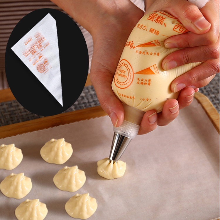 Set 100 Túi Bắt Kem Nilong Túi sần dày Dùng 1 Lần Nhiều Size Tiện Dụng