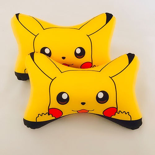 Gối Tựa Đầu Hình Pikachu Dễ Thương Cho Xe Hơi