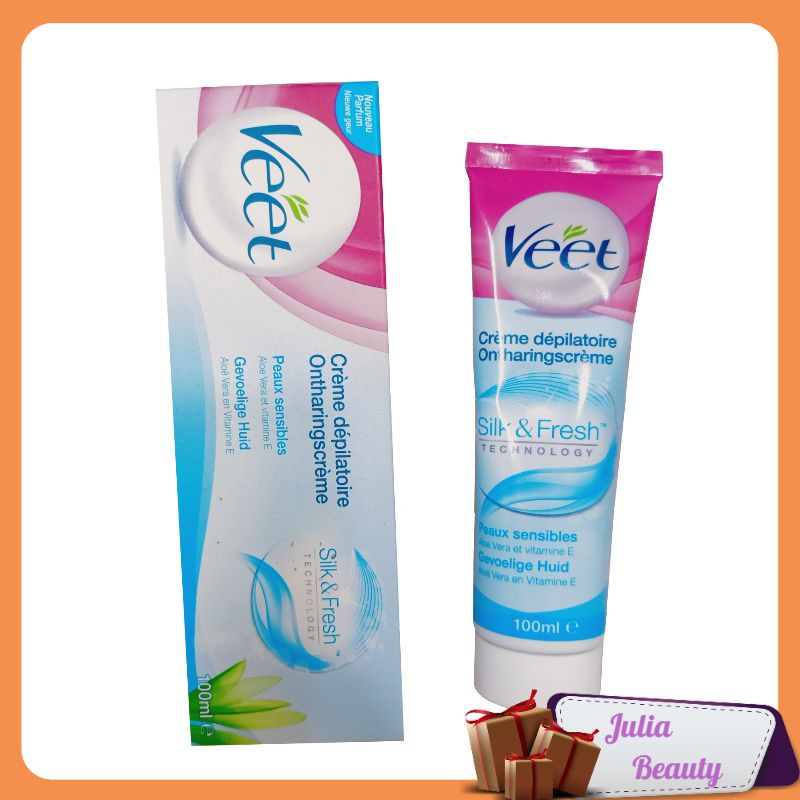 Kem Tẩy Lông / 𝘍𝘳𝘦𝘦𝘴𝘩𝘪𝘱 / Tẩy Lông VEET Của Pháp 100ML ( Hồng +Xanh Dương + Xanh Lá ) - Julia Beauty - Sp22