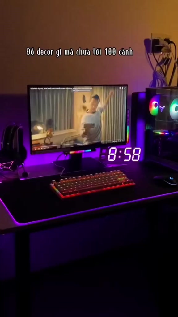 Thanh LED RGB Nháy Theo Nhạc, 32 mắt LED cảm âm thông thái , 8 cách thức Nháy, 18 hình thức Màu, khuyến mãi kèm theo cáp | BigBuy360 - bigbuy360.vn