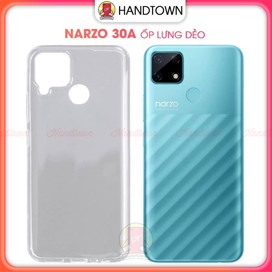 Ốp Lưng Realme Narzo 30A 4GB 64GB 3GB 32GB TPU Dẻo Đen Nhám Chống Va Đập Chống Nước Chất Lượng Cao Cấp Handtown