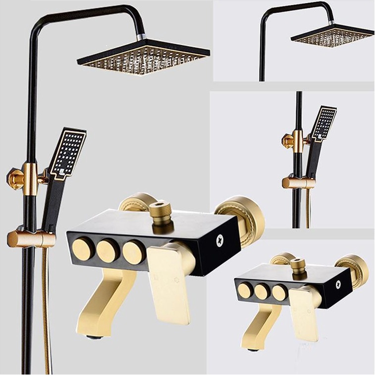 Bộ Sen cây tắm đứng, bộ sen vòi Châu Âu Phím điều khiển Cao cấp