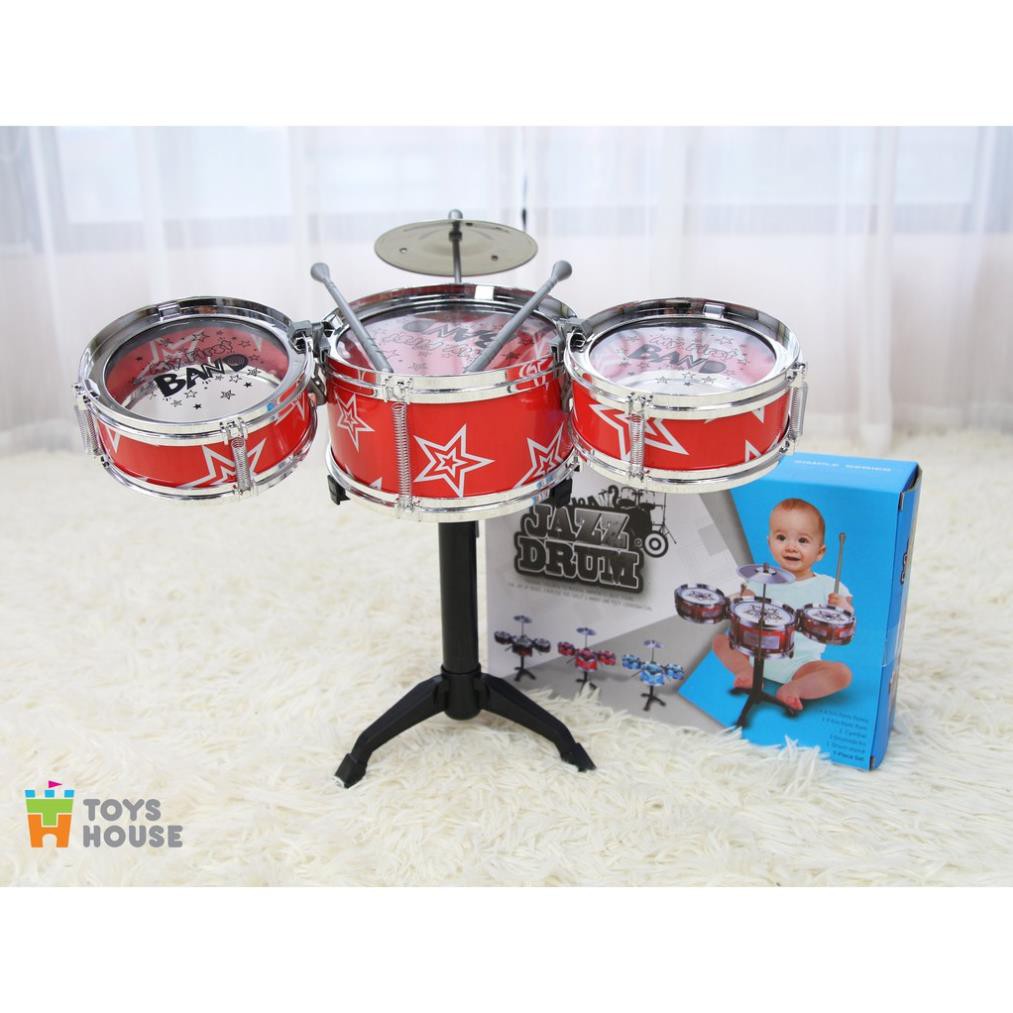 Bộ Trống đồ chơi cho bé Jazz Drum Toys house Đồ chơi âm nhạc