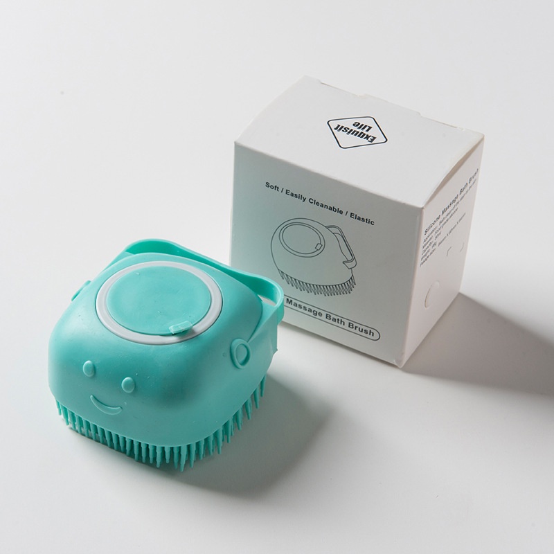 Bàn chải tắm massage cho thú cưng chất liệu silicon