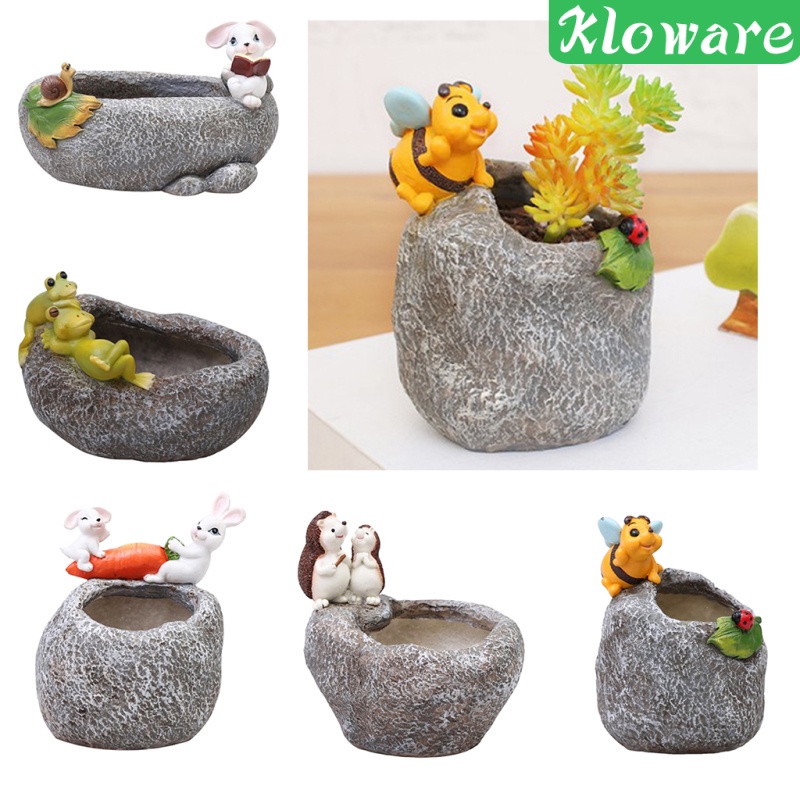 Chậu Hoa Mini Bằng Nhựa Resin Sáng Tạo Trang Trí Nhà Cửa