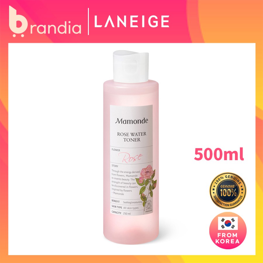 (Hàng Mới Về) Nước Hoa Hồng Mamonde 250ml 500ml