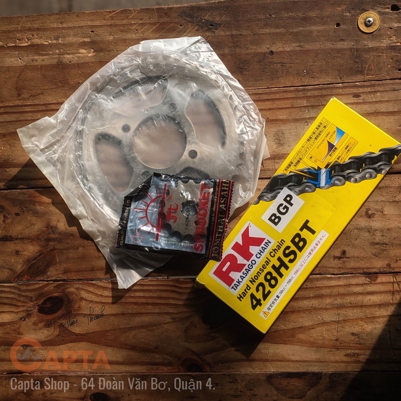 Nhông sên dĩa Suzuki EN 150A - Sên RK428HSBT