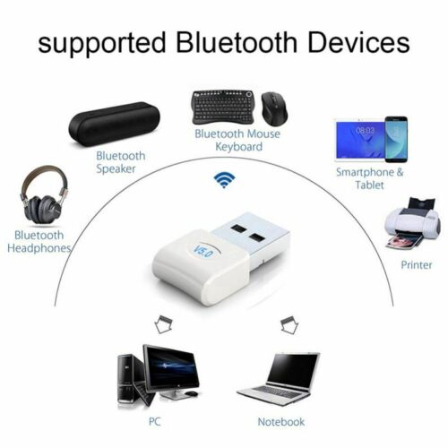 Usb Bluetooth Dongle V4.0 Cho Win 7 / 8 / 10 Vista Laptop / Pc