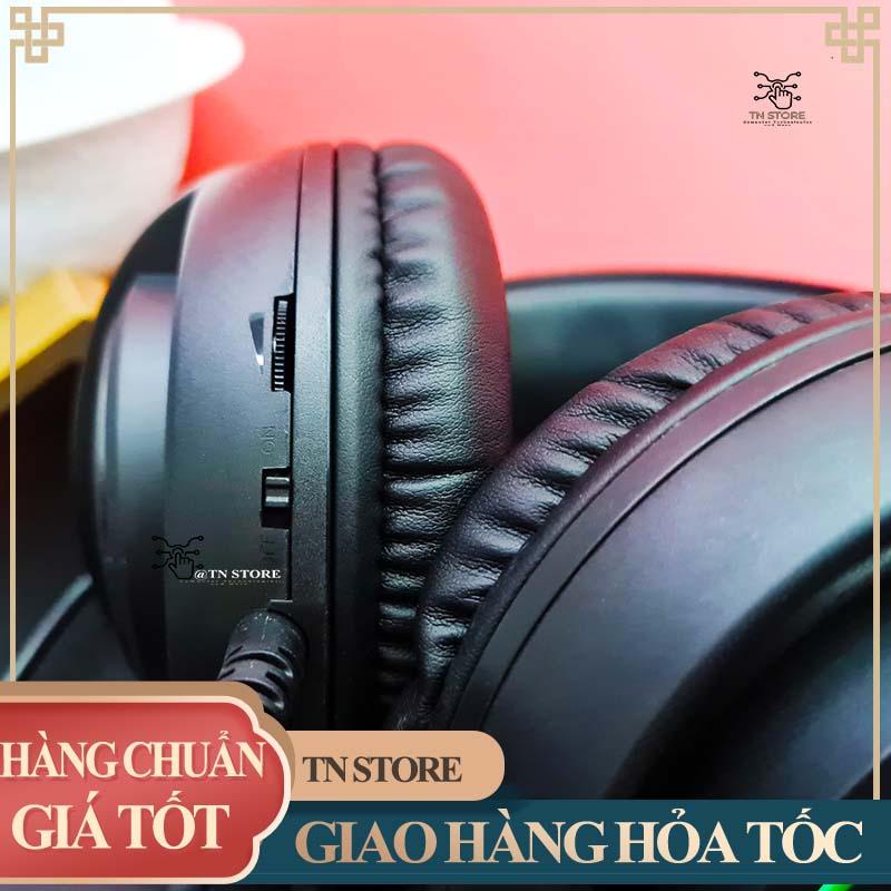Tai nghe máy tính gaming chụp tai có mic giả rẻ màu đen LED tự đổi màu có dây TN Store TNXL