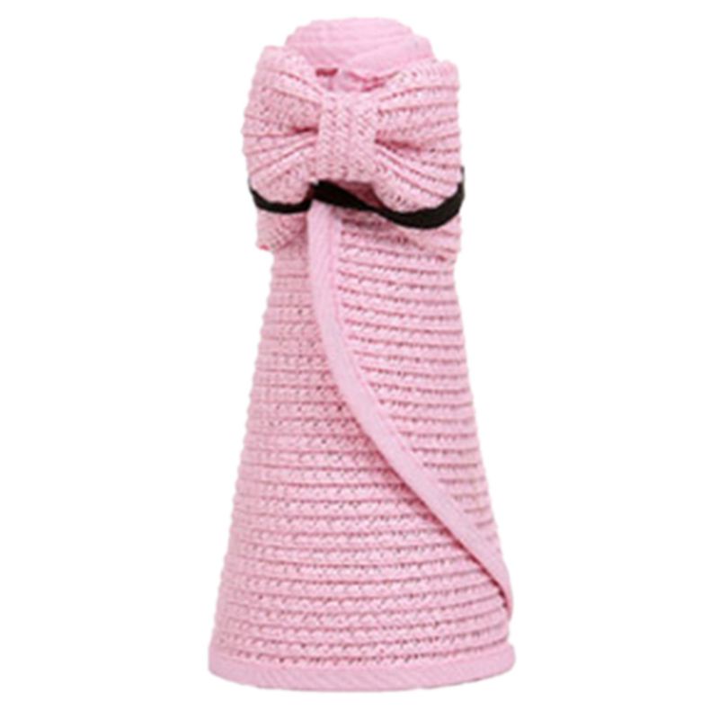 Mũ Rơm Chống Nắng Mùa Hè Hở Chóp Thắt Nơ Lưng Có Thể Điều Chỉnh Thoáng Khí Cho