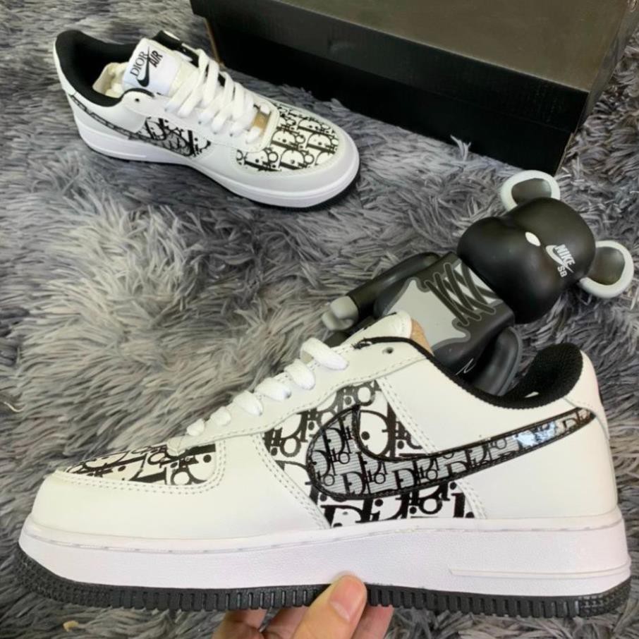 [Hot Trend - giảm giá] Giày Thể Thao Sneakers AF1 Dior Đen,𝐍𝐈𝐊𝐄 AIR FORCE ONE Xám Họa Tiết  siêu hot | BigBuy360 - bigbuy360.vn