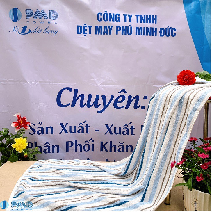 Khăn tắm 70x140cm xuất Nhật cotton giá rẻ cực mềm thấm nước tốt nhanh khô không sổ lông phai màu khi dùng