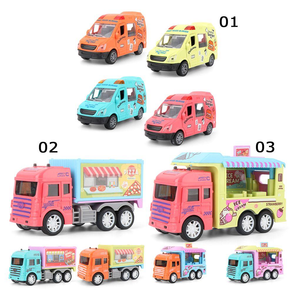 CHOOKEY Đồ Chơi Xe Kem / Hamburger Bằng ABS Không Dùng Pin Mở Cửa Xe Hơi