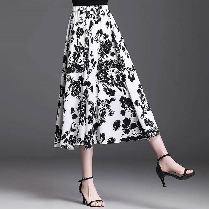 Chân Váy Chữ A Dáng Ôm Dài Vừa Vặn Với Dây Thun Co Giãn Cá Tính Thời Trang