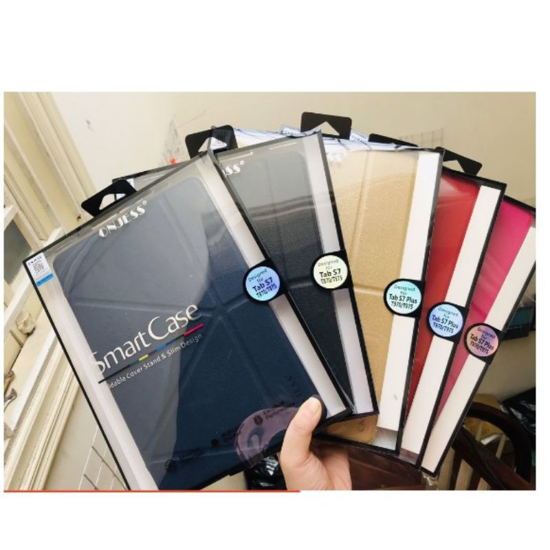 Bao da Samsung Galaxy Tab s7 FE/ Tab S7 Plus T970/ T976 Chính Hãng Onjess lưng mềm
