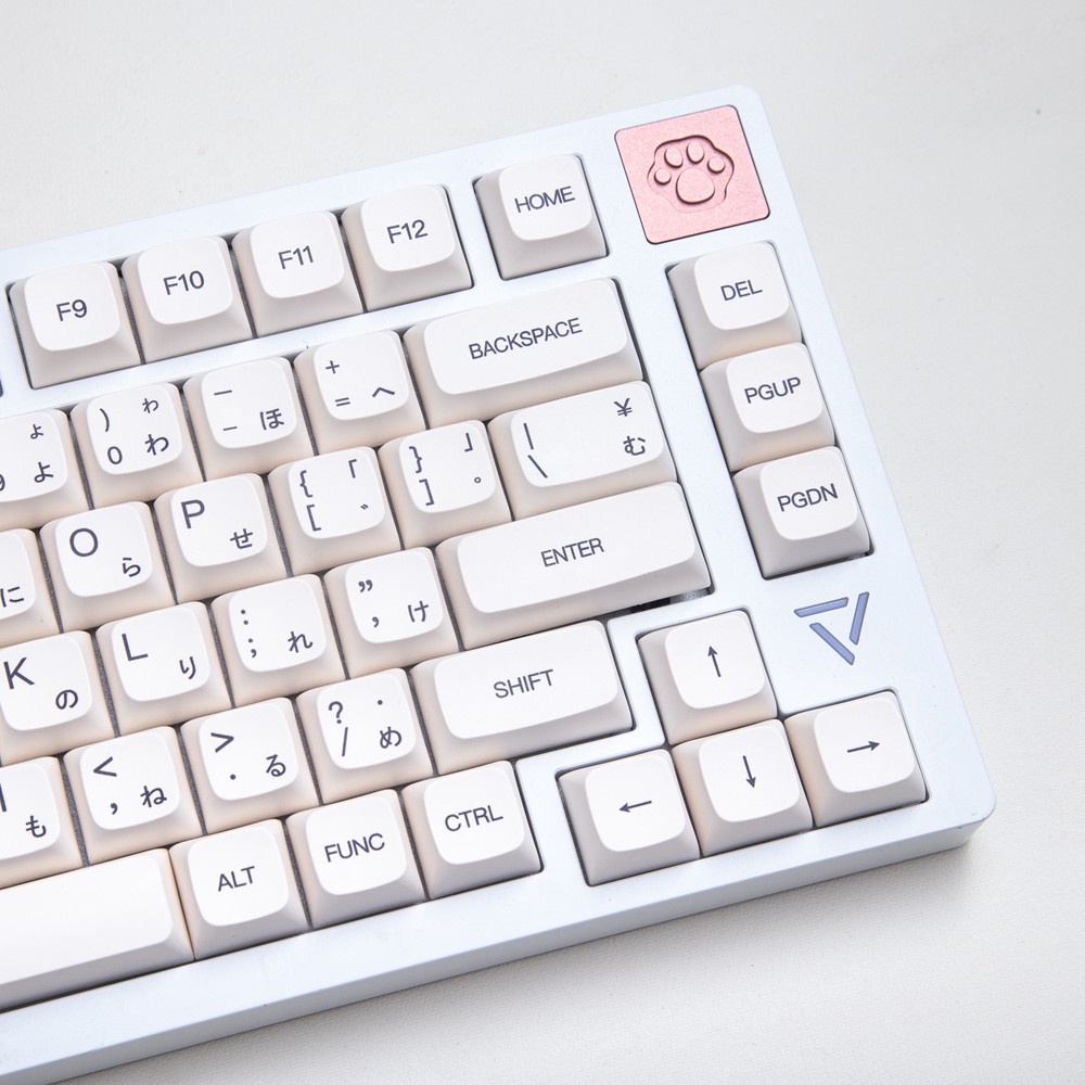 121 phím Minimalist White Keycaps XDA Profile Nhật Bản PBT Dye Sub Bàn phím cơ Keycap