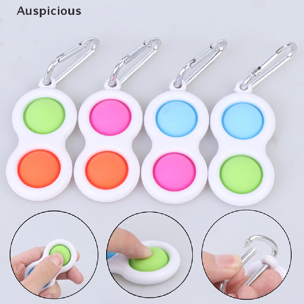 Móc khóa Pop it  Hapi Toys - Đồ chơi bóp bóng viền nhựa pvc nhiều hình