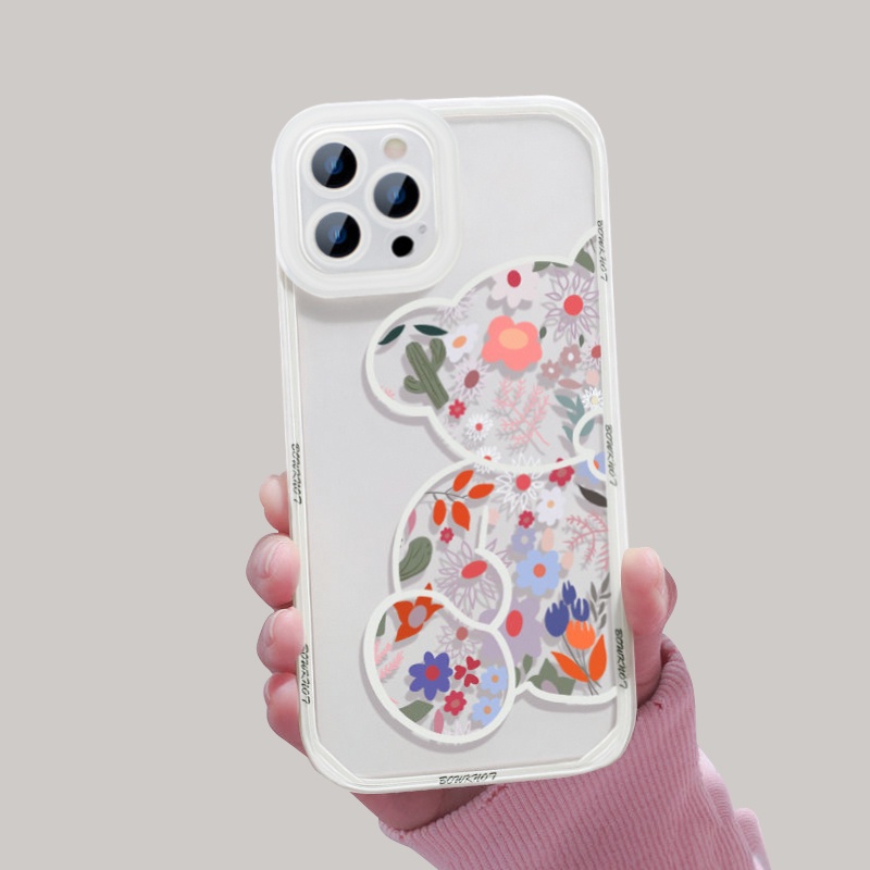 Ốp lưng iphone trong lỗ viền camera bear hoa 6s/6plus/6splus/7/7plus/8/8plus/xs/11/12/13/pro/max/plus/promax-Awifi V1-3