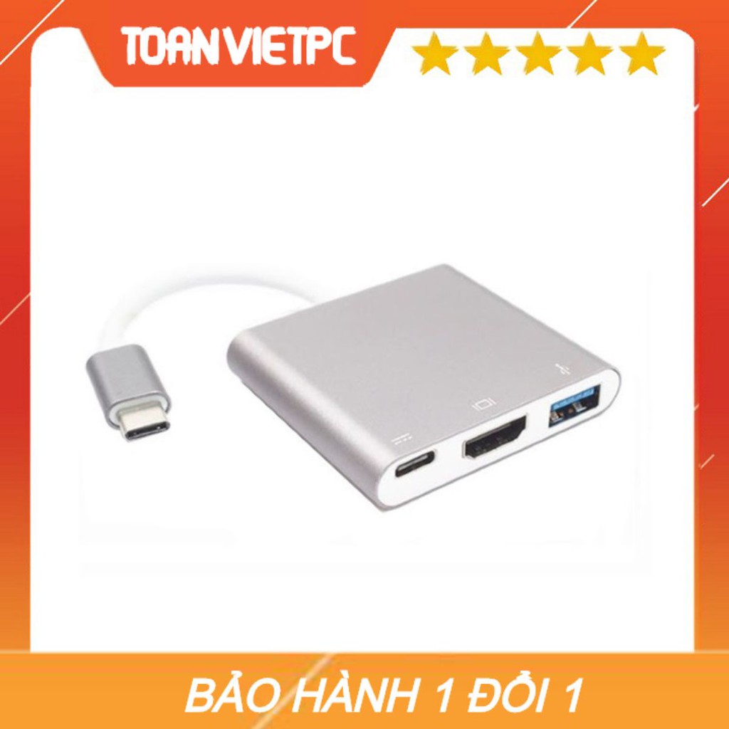 Cáp chuyển Type C to HDMI-USB-TYPE C