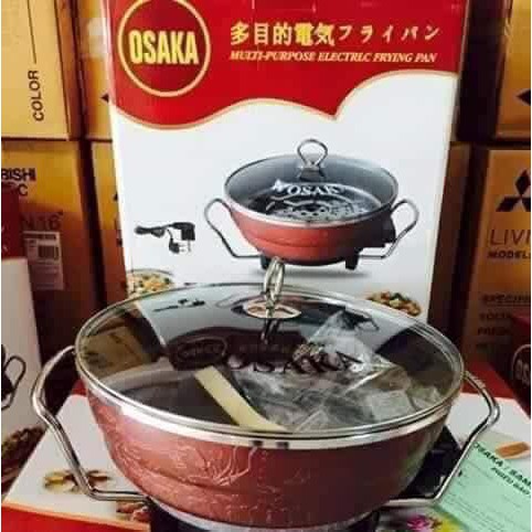 Nồi Lẩu Kiêm Chảo Điện Đa Năng OSAKA Họa Tiết Cao Cấp 4.9