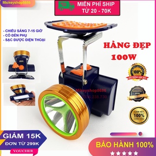 Đèn pin đội đầu SHANGYUAN 966 LED 100w  chống nước ánh sáng vàng hoặc ánh sáng trắng có màn hình LCD