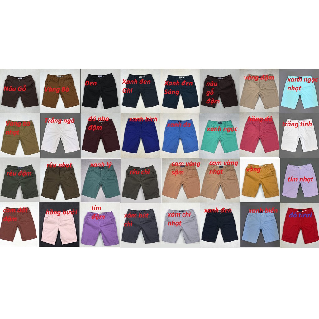 combo 3 quần short nam kaki - Quần