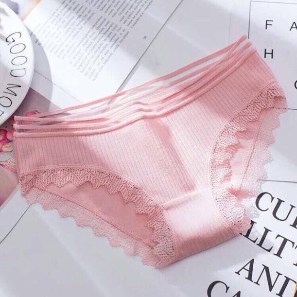 Quần Lót Gân Tăm Viền Ren Siêu Đẹp