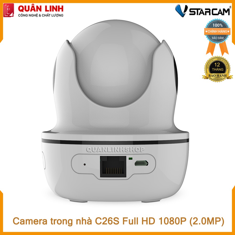 Camera Wifi IP Vstarcam C26s Full HD 1080P kèm thẻ 64GB