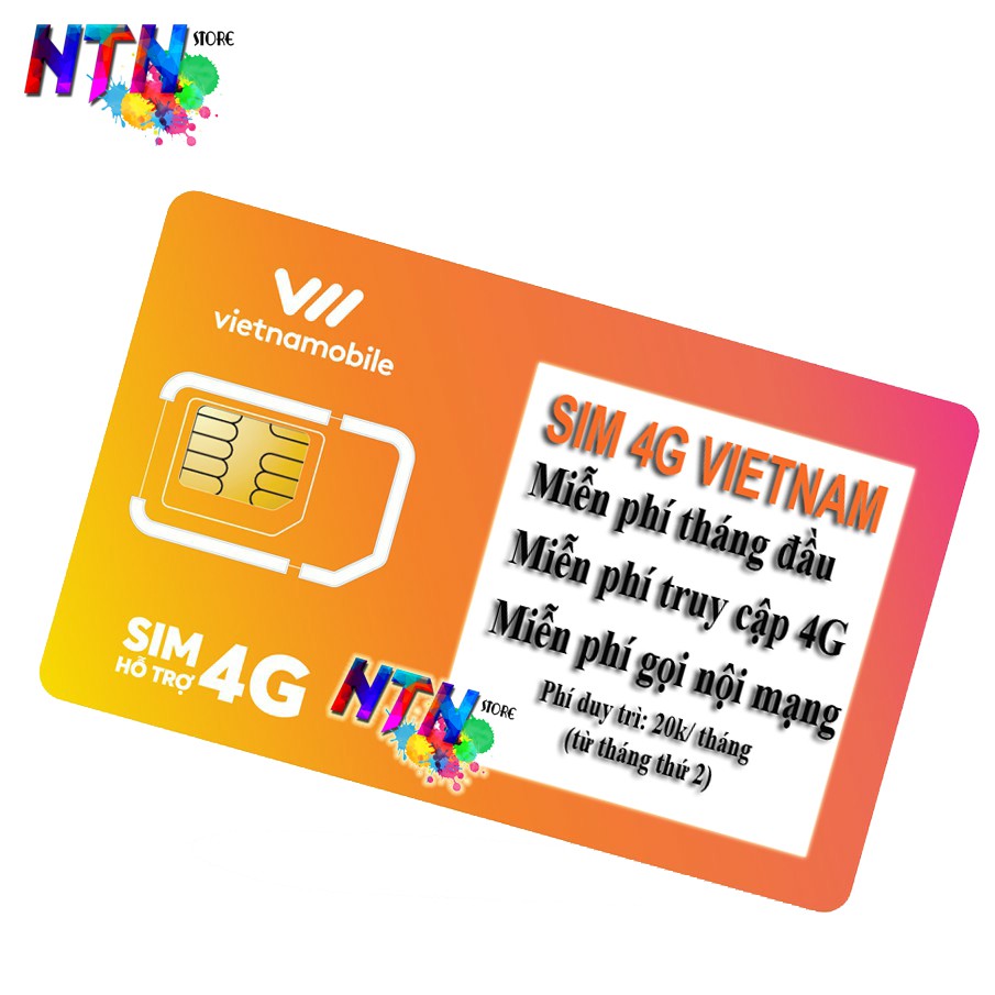 sim 4g vietnamobile💝miễn phí data -  gọi điện nội mạng phí💝miễn phí tháng đầu