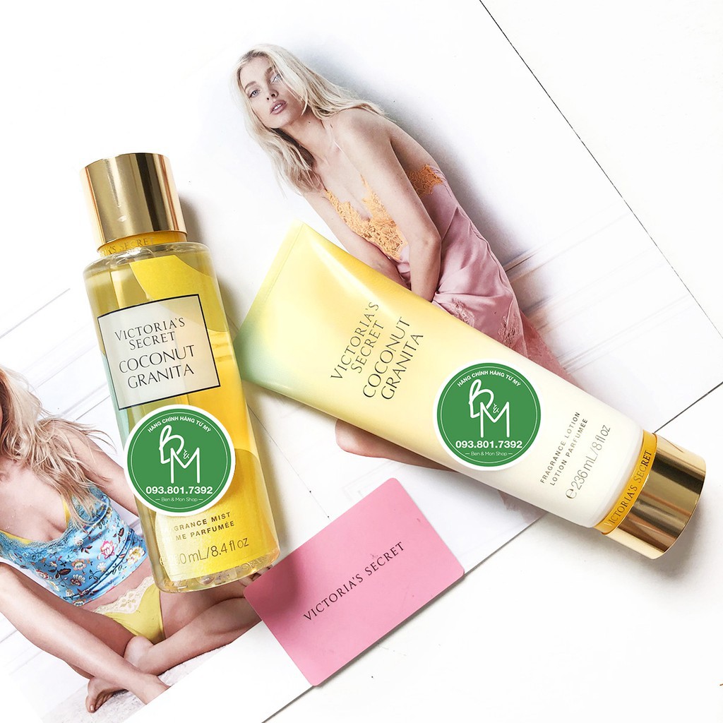 Xịt thơm toàn thân Victoria Secret Coconut Granita