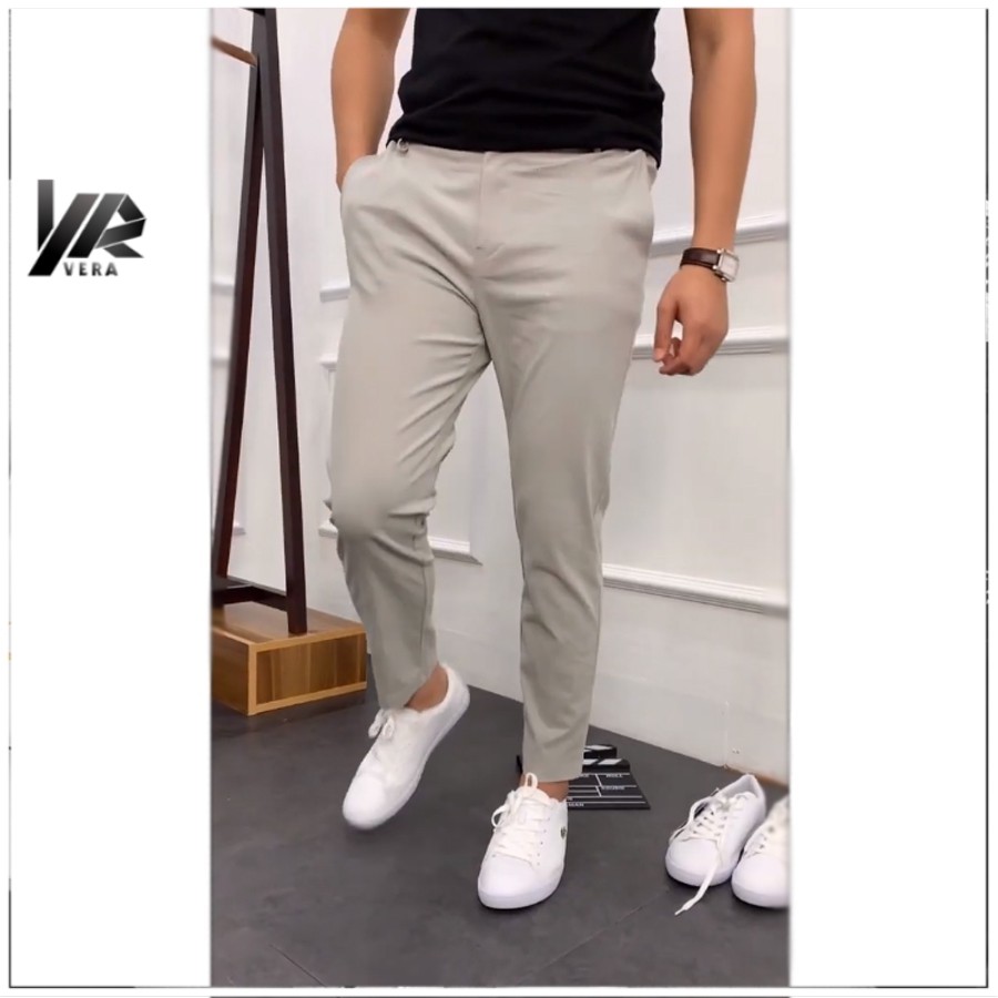 Quần Đũi Nam Ghi Xám Dáng Vừa Trẻ Trung Chất Vải Đũi Đẹp Phong Cách Quần Dài Nam Công Sở VERA | BigBuy360 - bigbuy360.vn