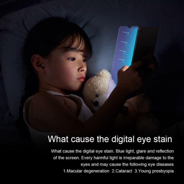 Kính cường lực Nillkin bảo vệ mắt iPad Gen 7 10.2inch V+ Anti Blue Light Tempered Chính Hãng / Giá Rẻ