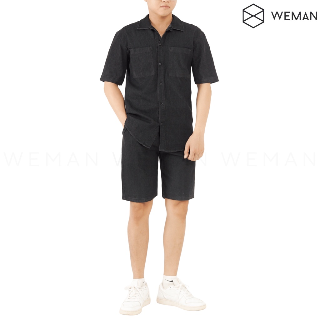 Bộ Quần Áo Jeans Nam WEMAN, Vải Jean Cao Cấp, Thoáng Mát, Bộ Quần Áo Mặc Nhà - WM2201