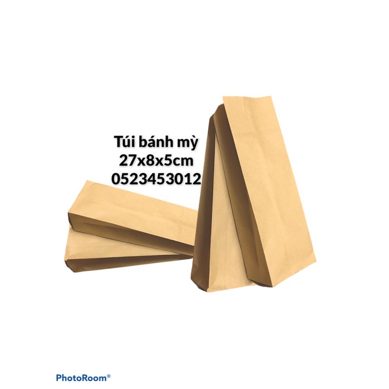 100 Túi bánh mỳ loại dài 27x8x5cm