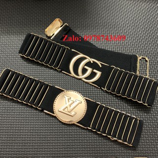 Đai váy Belt chun co giãn G KẾT họa tiết Bản 4cm