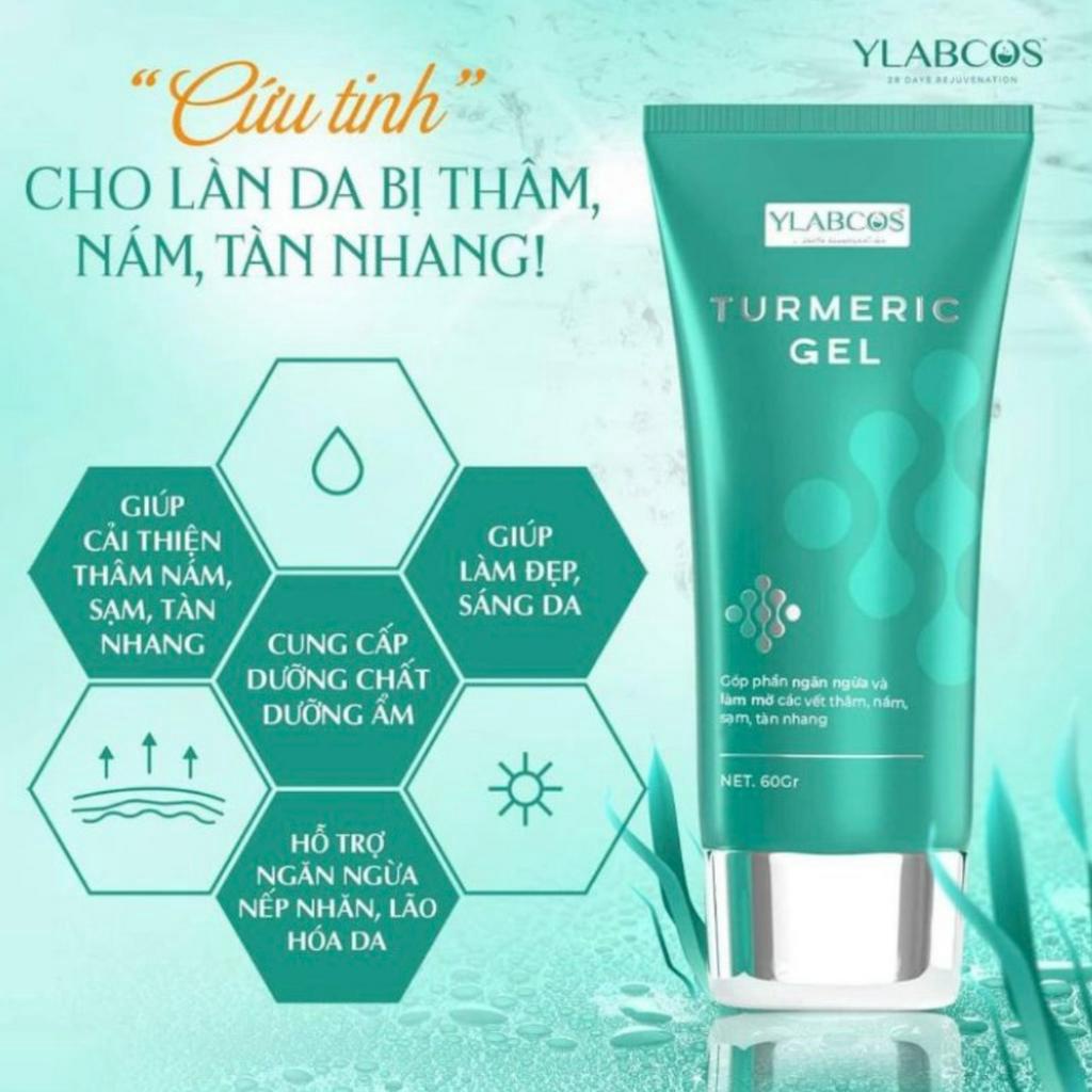 Gel nám Dr Lacir, gel nám Turmeric gel ngừa nám, mờ thâm sạm, tàn nhang, cho da tươi sáng, khỏe mạnh 60g