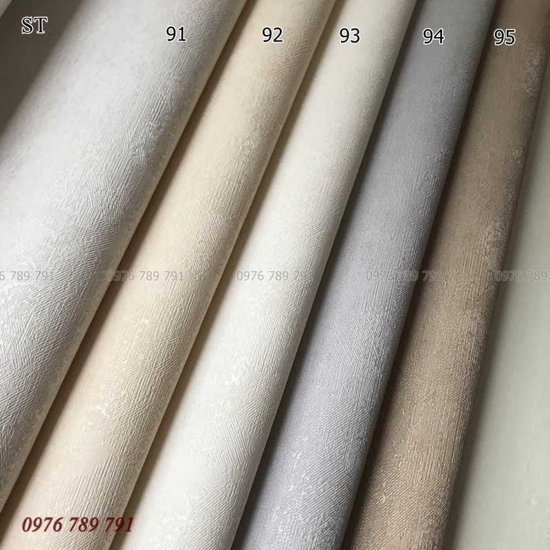 Giấy Dán Tường Phòng Khách Đẹp ST Lụa Không Keo Khổ 53cm Nhiều Màu Lựa Chọn
