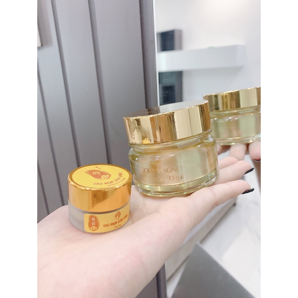 Mặt nạ vàng 24k TẶNG kèm cao sâm Gold Magnet Mask-GOLD 24K Chính hãng TQ Group