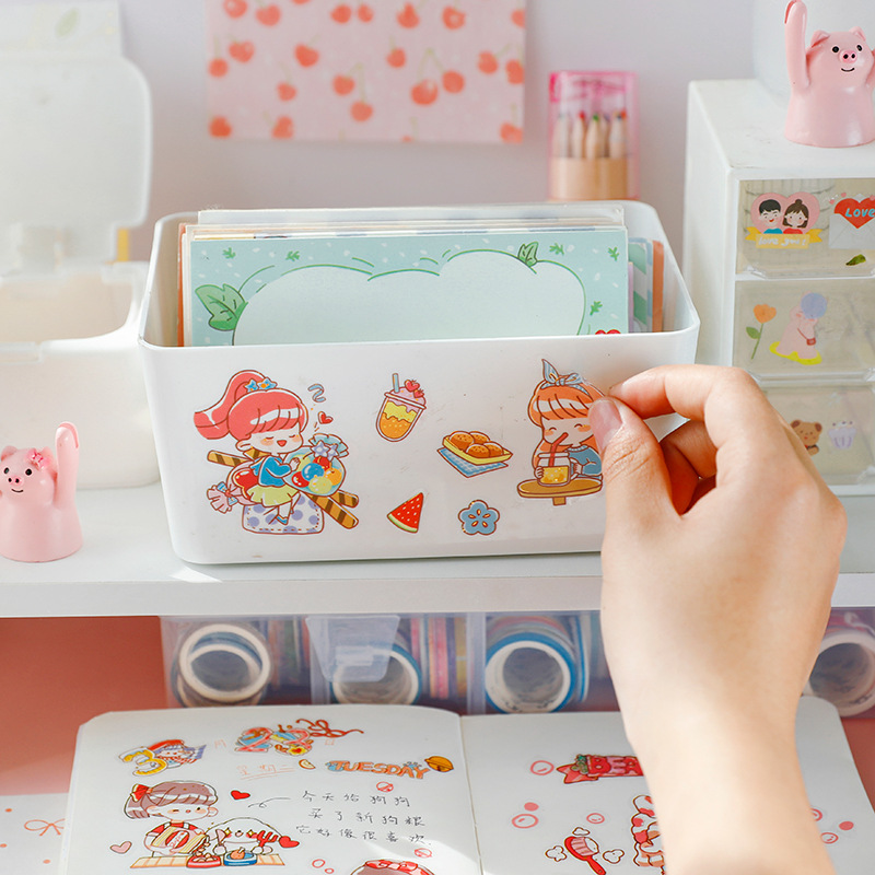 Bộ 4 Tấm Sticker Dán Trang Trí Hình Động Vật Dễ Thương