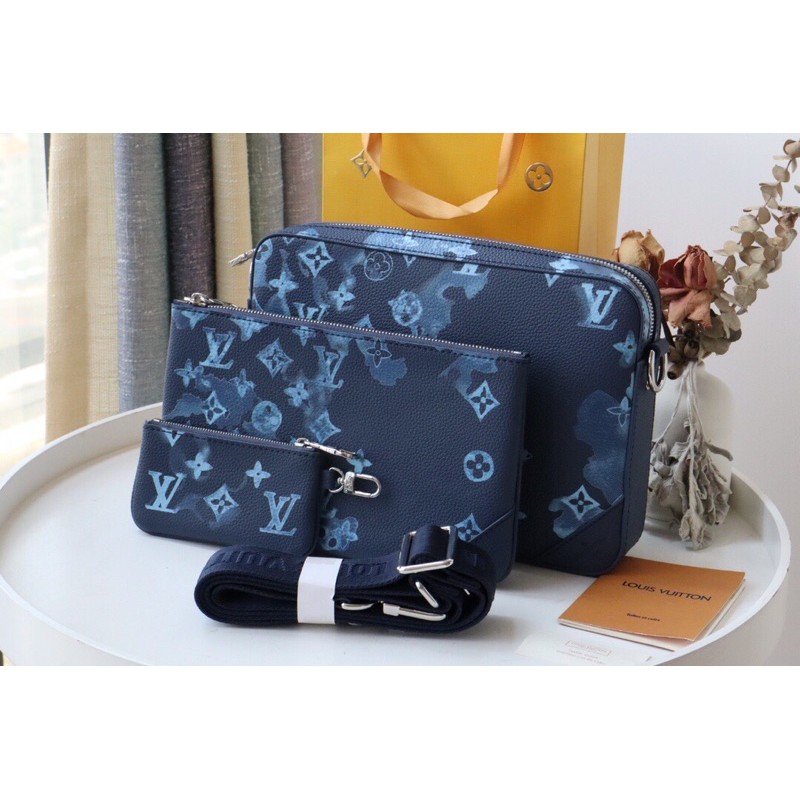 Túi đưo chéo của nam Louis Vuitton LV Trio da thật cao cấp kèm ví mini dây đeo tháo rời
